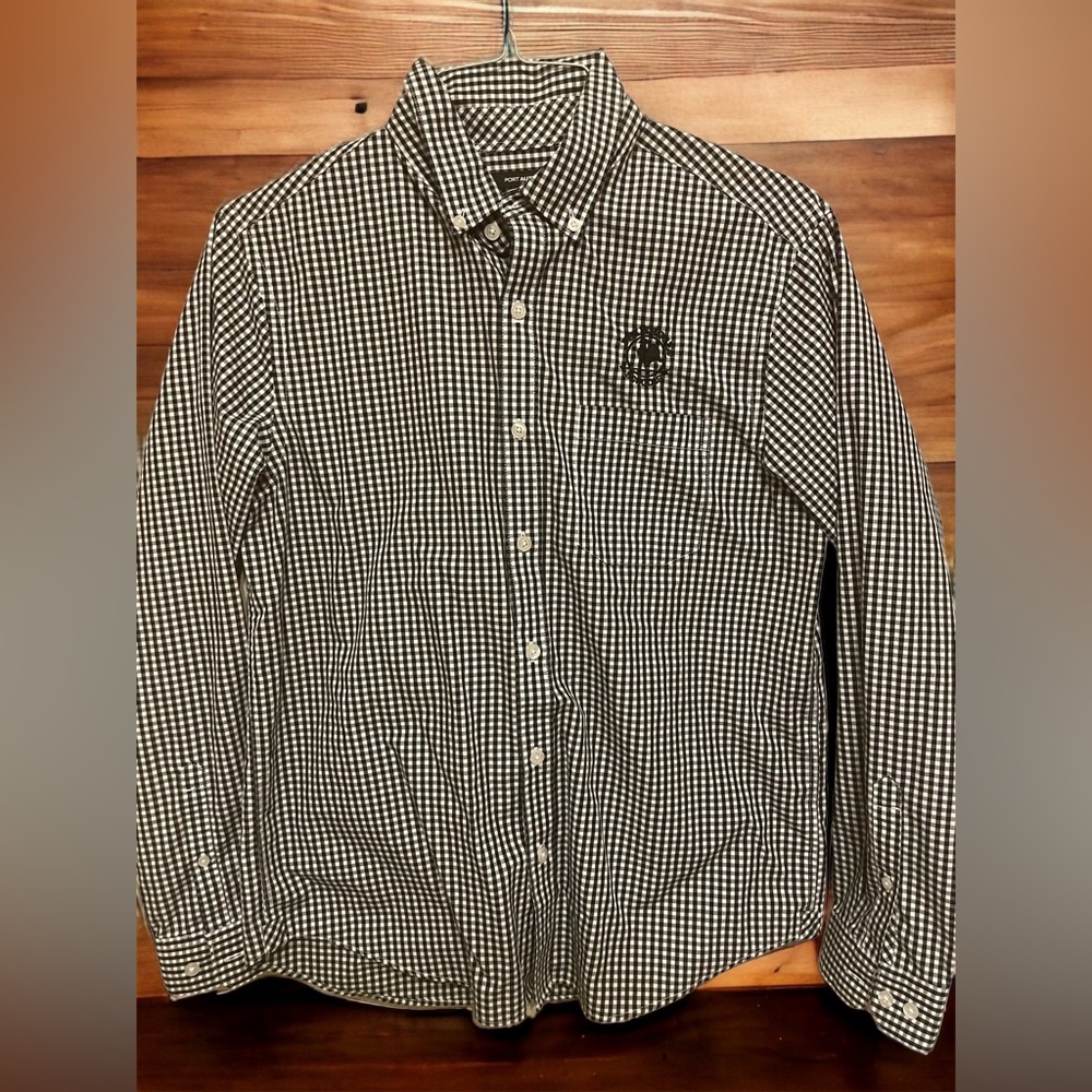 Black and White Gingham Primrose Teachers Shirt